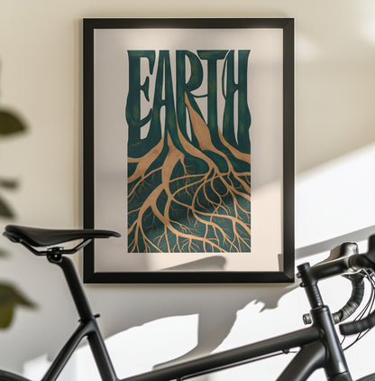 Earth - Poster / Art Print - interiör