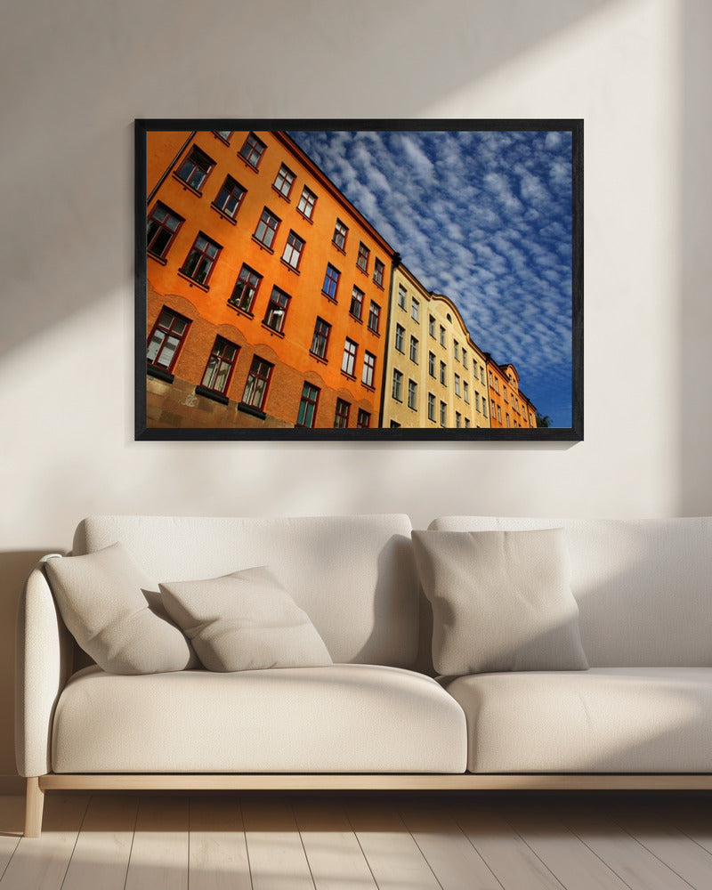 Yellow buildings - Poster / Art Print - interiör