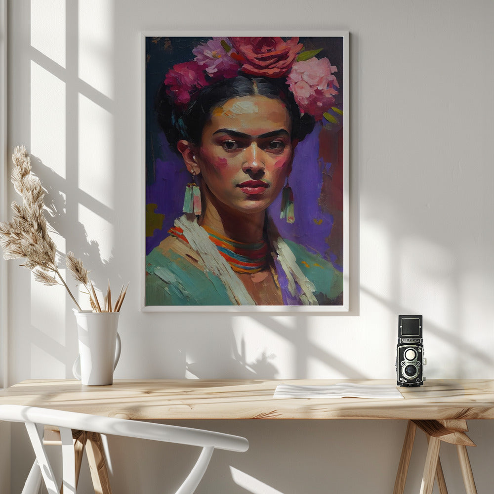Portrait Of Frida - Poster / Art Print - interiör