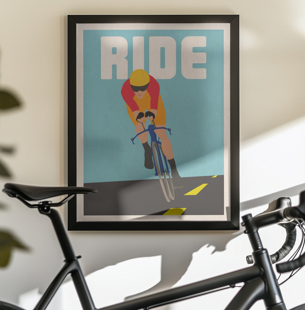 Ride The Road - Poster / Art Print - interiör