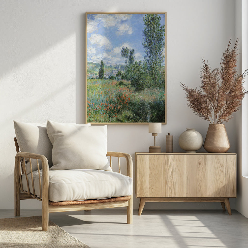 View of Vétheuil (1880) - Poster / Art Print - interiör
