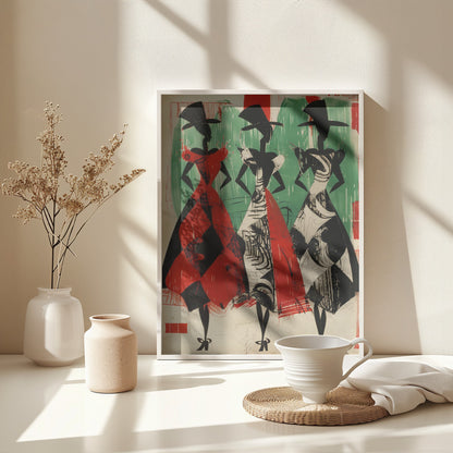Ladies In Hats - Poster / Art Print - interiör
