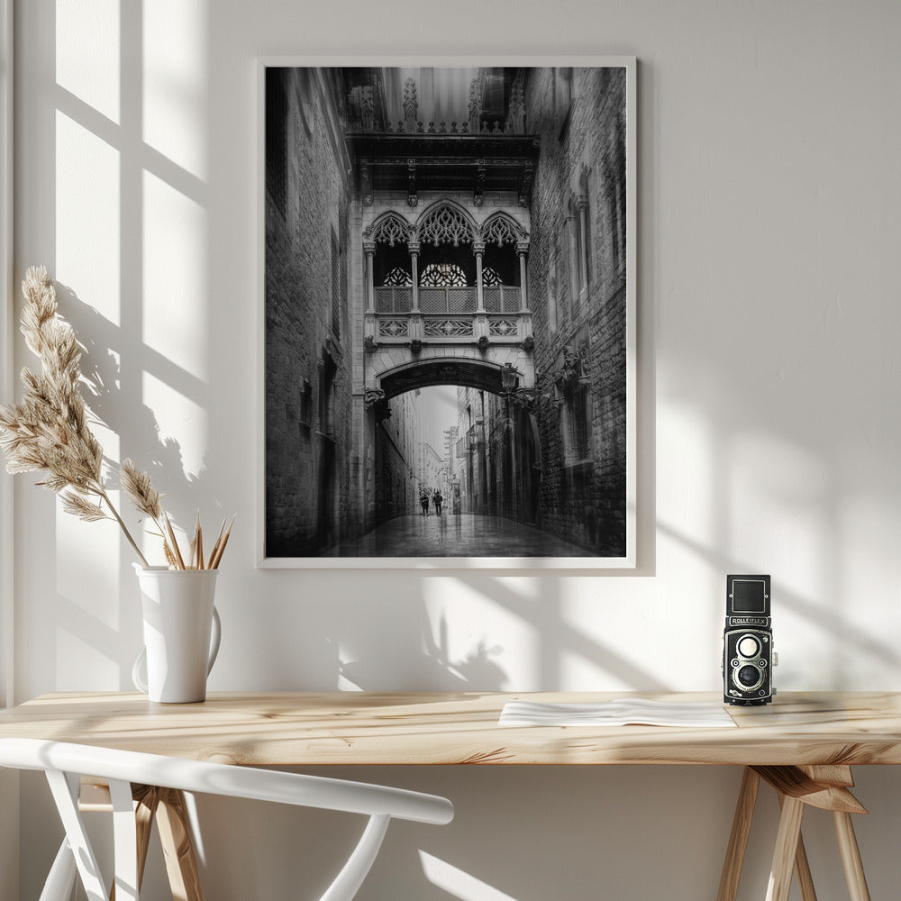 Bishop´s Bridge (Barcelona Series) - Poster / Art Print - interiör