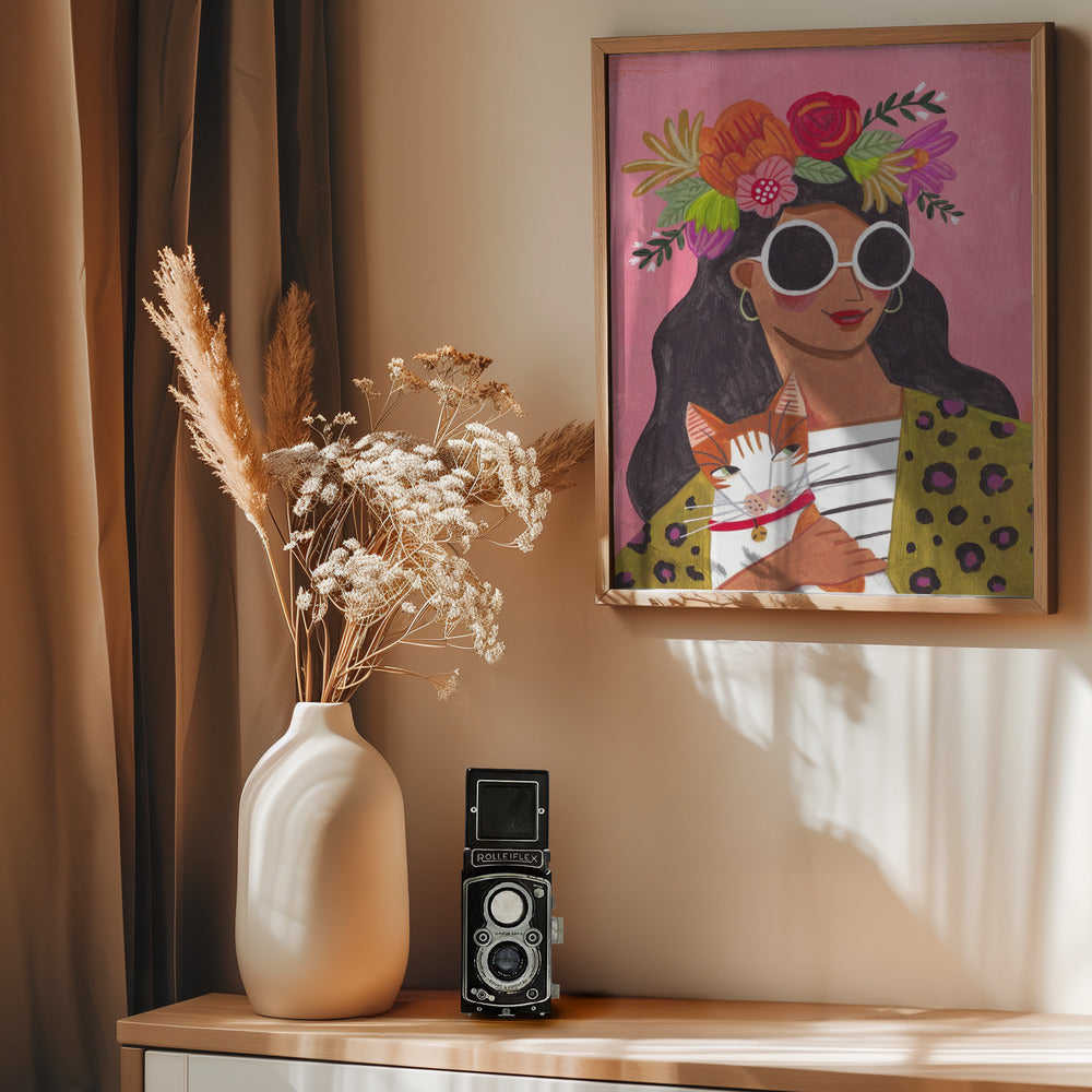 Cat Lady - Poster / Art Print - interiör