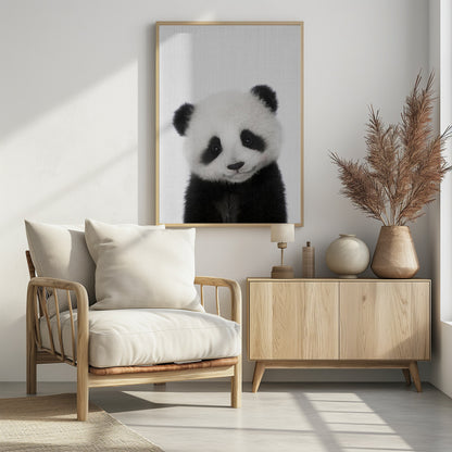 Peekaboo Baby Panda - Poster / Art Print - interiör