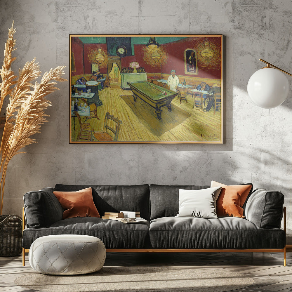 Le Café De Nuit (the Night Café) (1888) By Vincent Van Gogh - Poster / Art Print - interiör