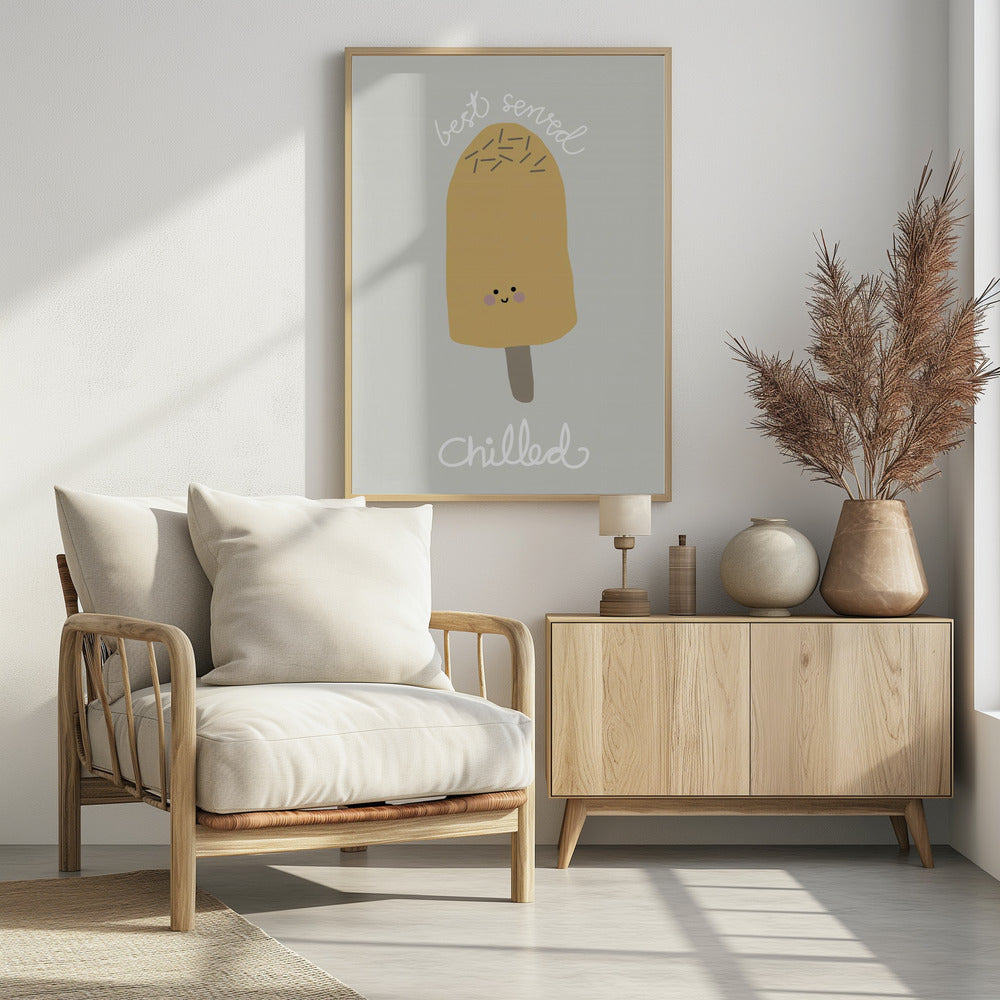Chilled Ice Cream - Poster / Art Print - interiör
