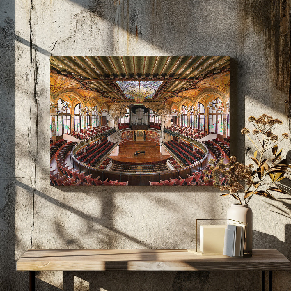 Inside the Palau - Poster / Art Print - interiör