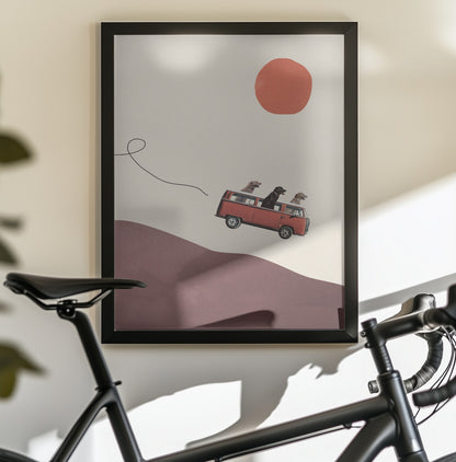 Adventure gang - Poster / Art Print - interiör