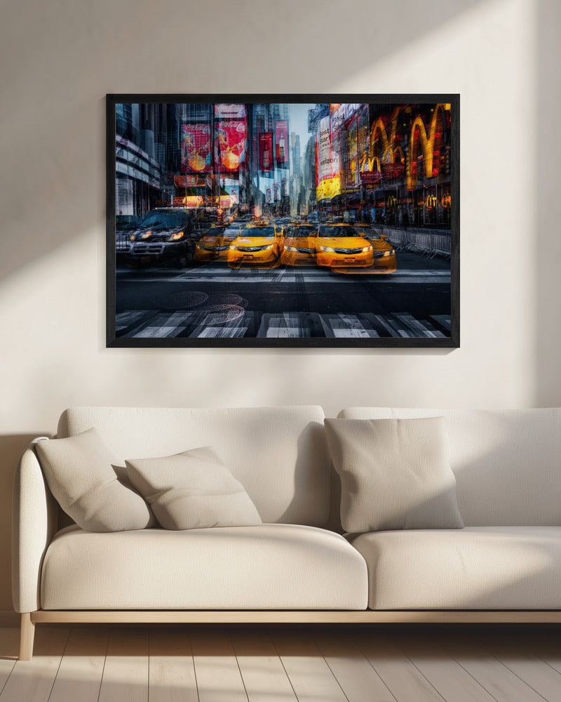 a taxi for christmas - Poster / Art Print - interiör