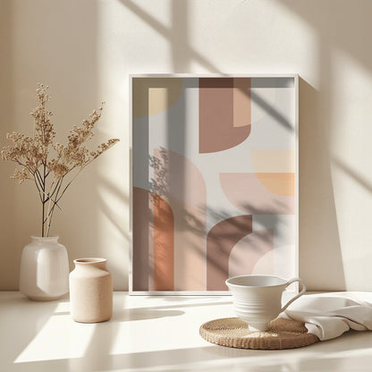 Retro Geometric - Poster / Art Print - interiör