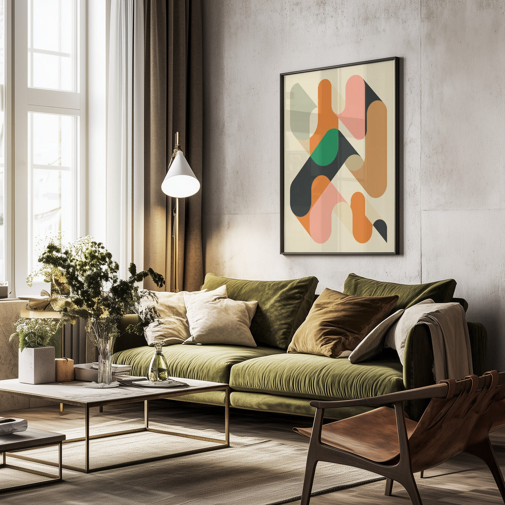 Geometrics 1 - Poster / Art Print - interiör