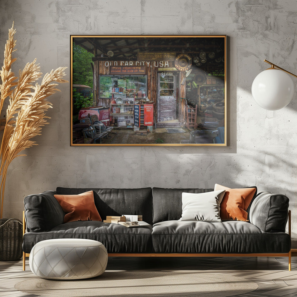 Old Car City - Poster / Art Print - interiör