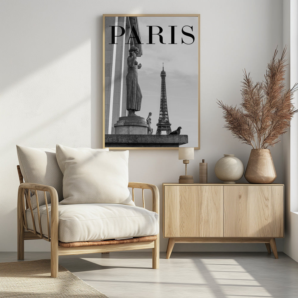 Paris Text 5 - Poster / Art Print - interiör