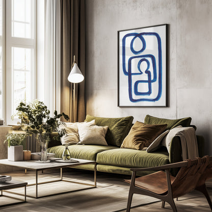 Blue Embrace - Poster / Art Print - interiör