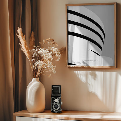Minimal Guggenheim museum - Poster / Art Print - interiör