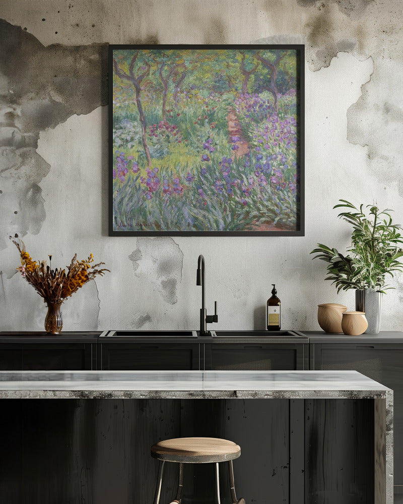 The Artist’s Garden In Giverny (1900) By Claude Monet - Poster / Art Print - interiör