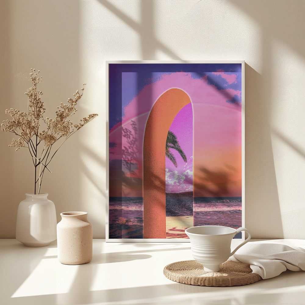 Portal Vaporwave - Poster / Art Print - interiör
