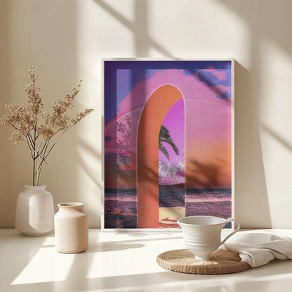 Portal Vaporwave - Poster / Art Print - interiör