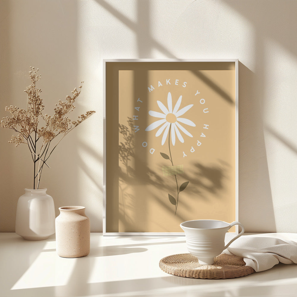 Daisy - Poster / Art Print - interiör