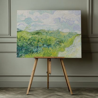 Green Wheat Fields, Auvers (1890) By Vincent Van Gogh - Poster / Art Print - interiör