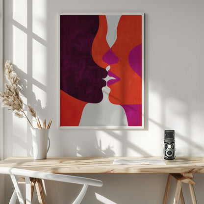 The Kiss - Poster / Art Print - interiör