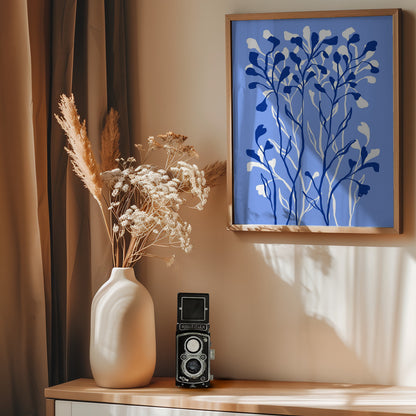 Blue Plants - Poster / Art Print - interiör