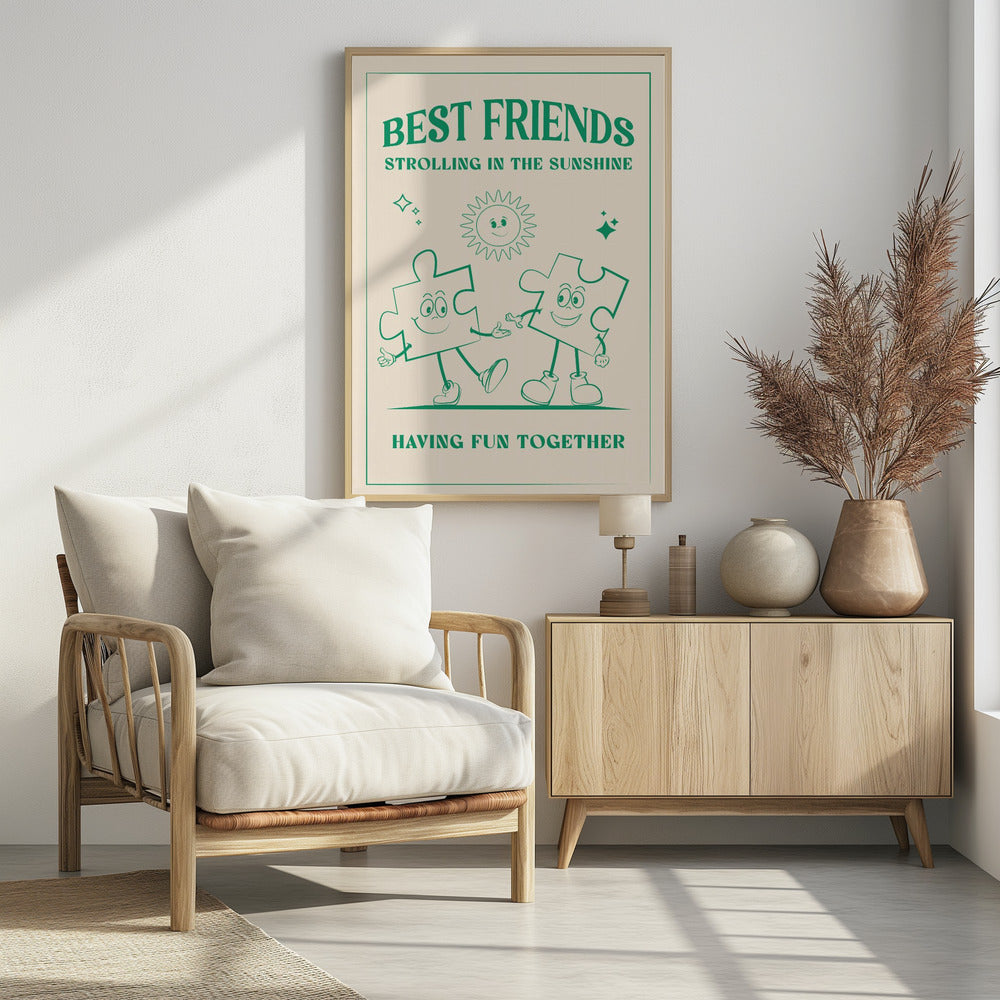 Best Friends - Poster / Art Print - interiör