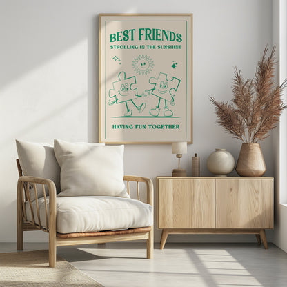 Best Friends - Poster / Art Print - interiör