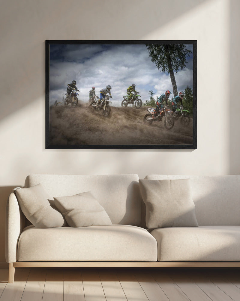 Swedish Championships in motocross 2016 - Poster / Art Print - interiör
