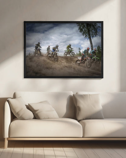 Swedish Championships in motocross 2016 - Poster / Art Print - interiör