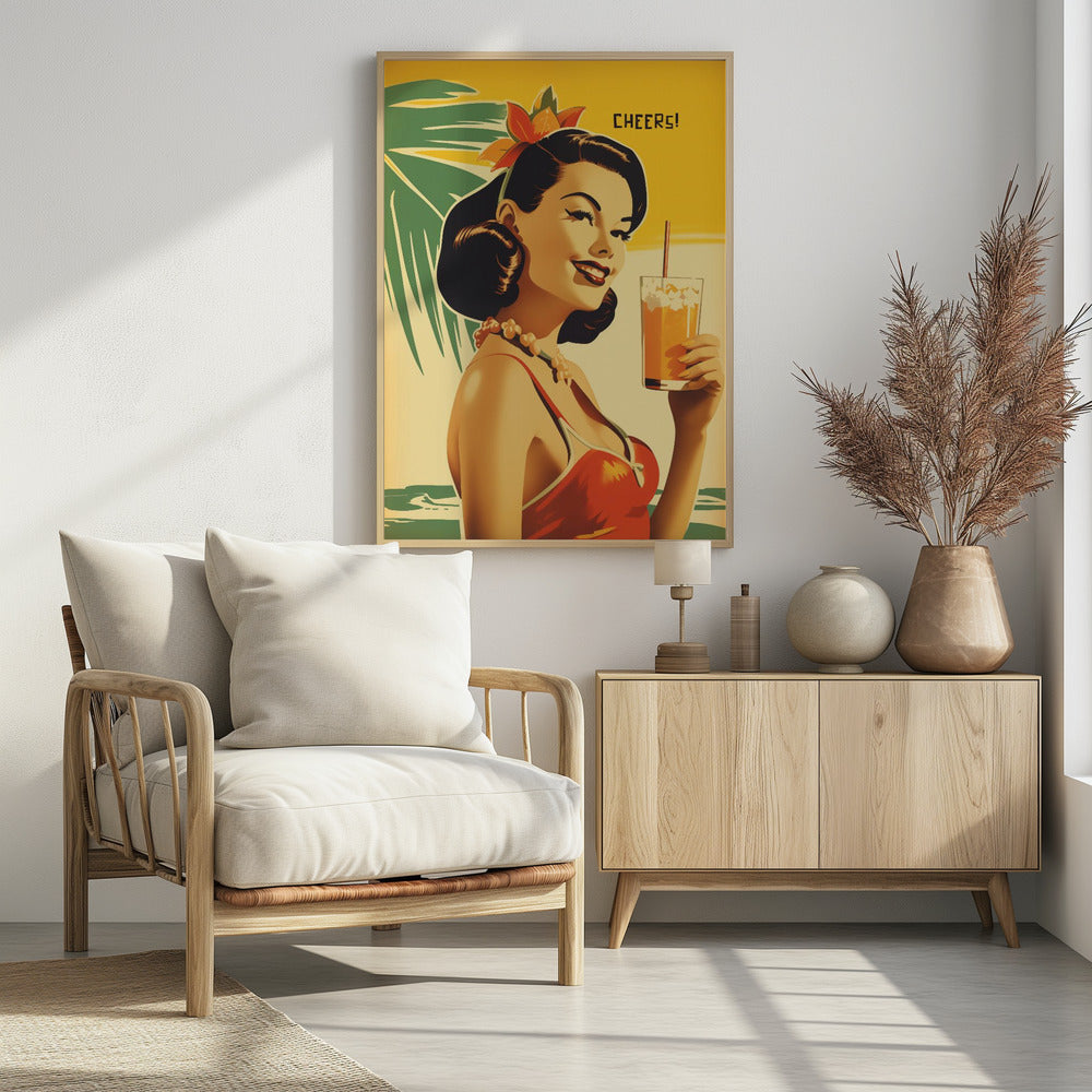 Cheers! - Poster / Art Print - interiör