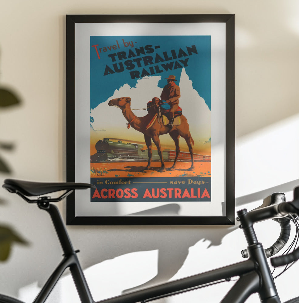 Trans Australian Railway Poster - Poster / Art Print - interiör