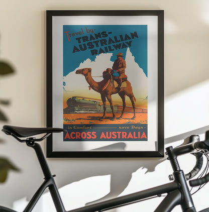 Trans Australian Railway Poster - Poster / Art Print - interiör