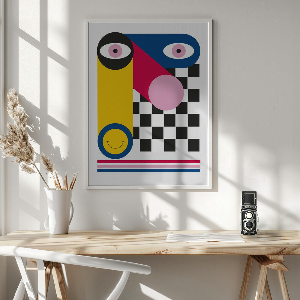 ABSTRACT FACE - Poster / Art Print - interiör