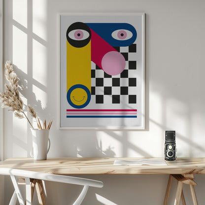 ABSTRACT FACE - Poster / Art Print - interiör