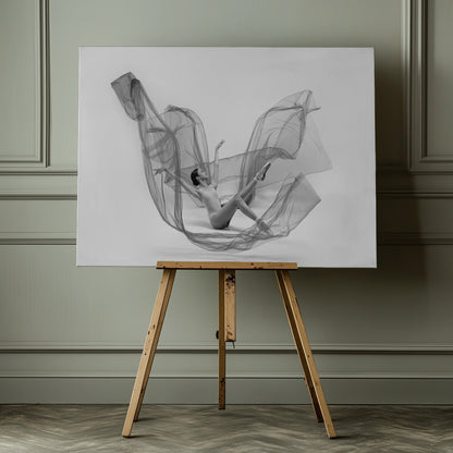 Ballerina Inside the cloth - Poster / Art Print - interiör