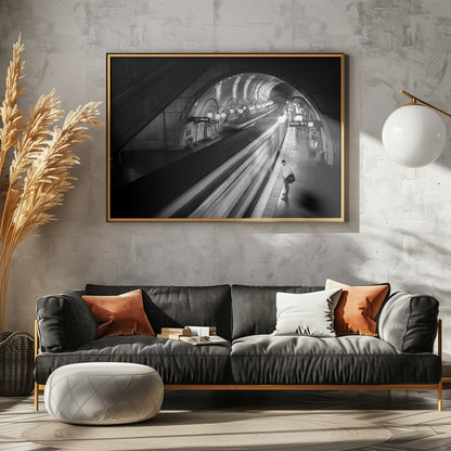 Paris Metro - Poster / Art Print - interiör