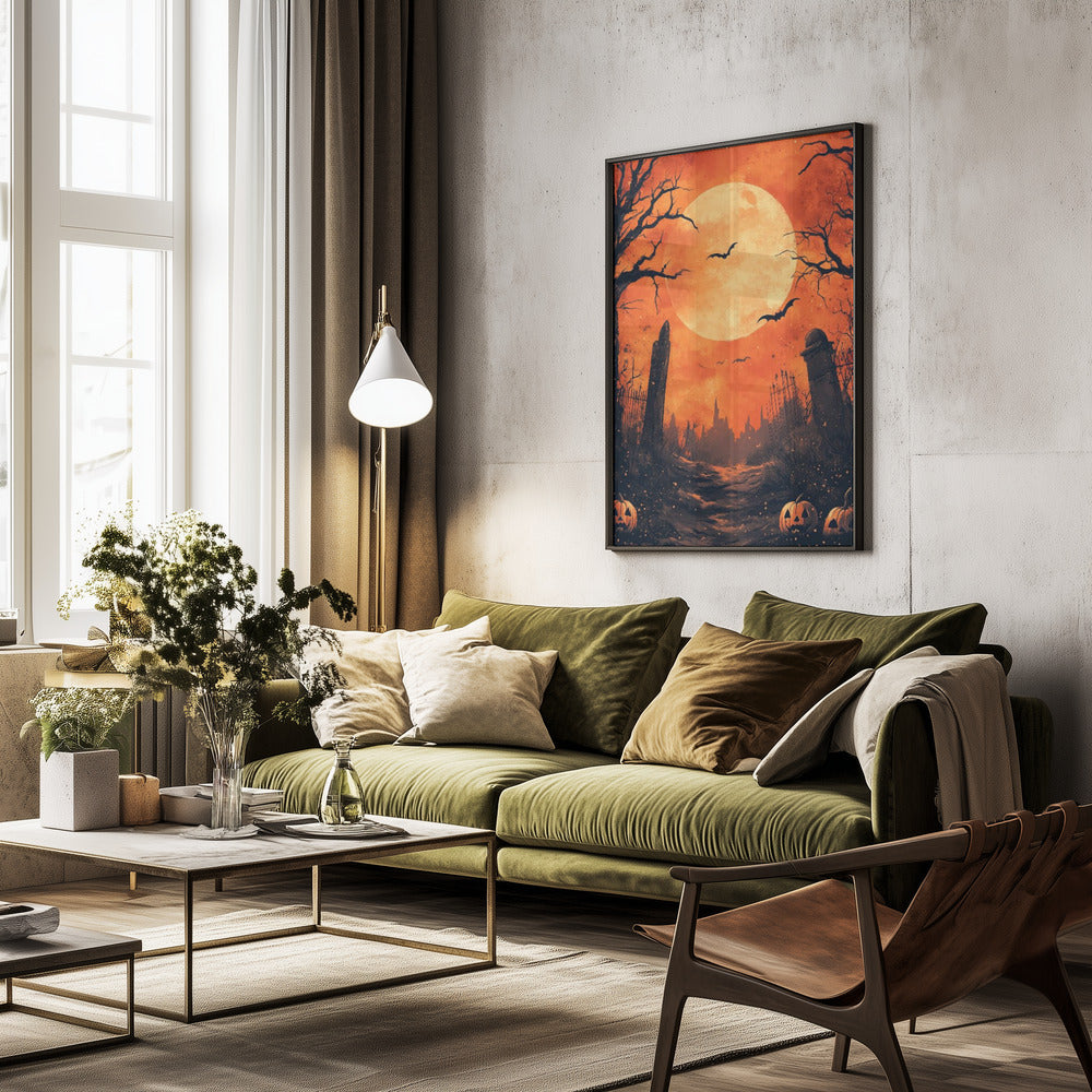 Halloween Scene (10) - Poster / Art Print - interiör