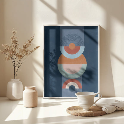 Blue rust - Poster / Art Print - interiör