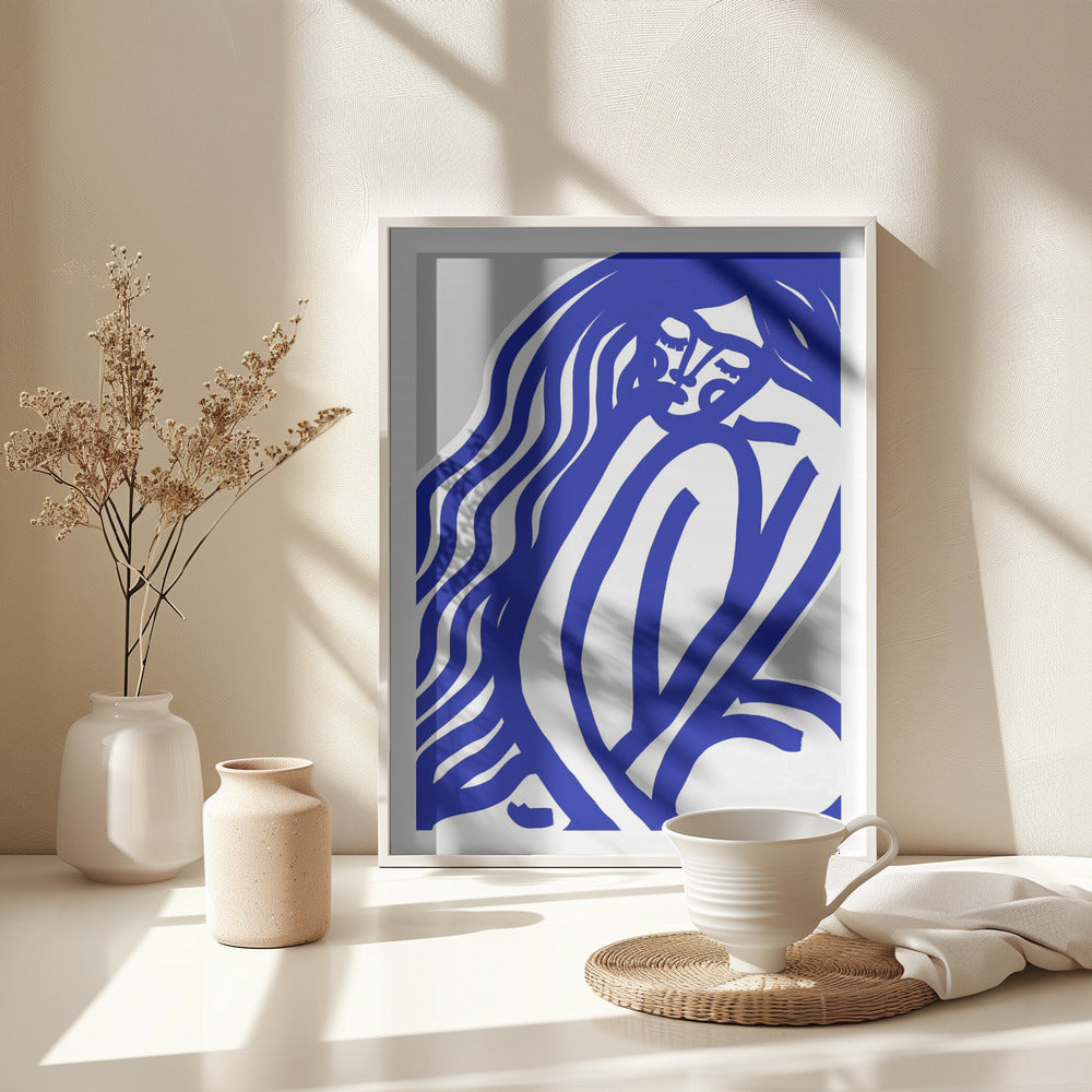 The Silence (Blue) - Poster / Art Print - interiör