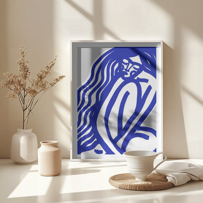 The Silence (Blue) - Poster / Art Print - interiör
