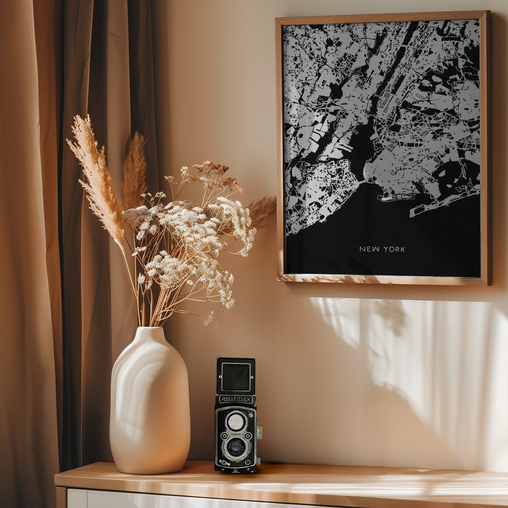 New York karta - Poster / Art Print - interiör