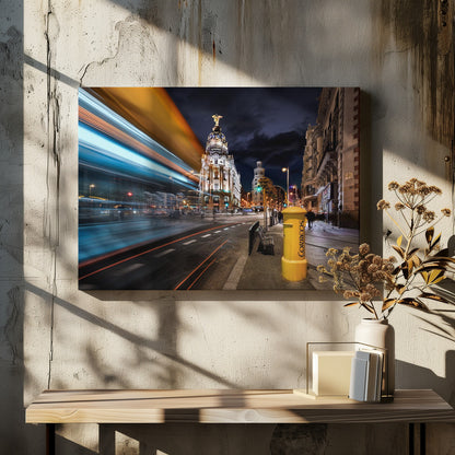 Madrid City Lights III - Poster / Art Print - interiör