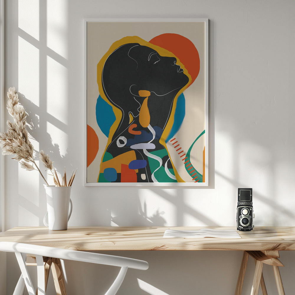 Modern Abstract Woman 1 - Poster / Art Print - interiör