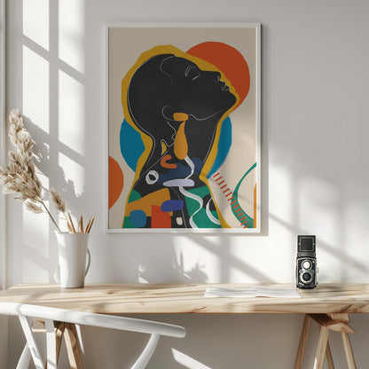 Modern Abstract Woman 1 - Poster / Art Print - interiör