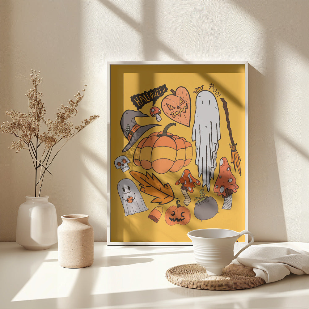 Halloween vibes 2 - Poster / Art Print - interiör