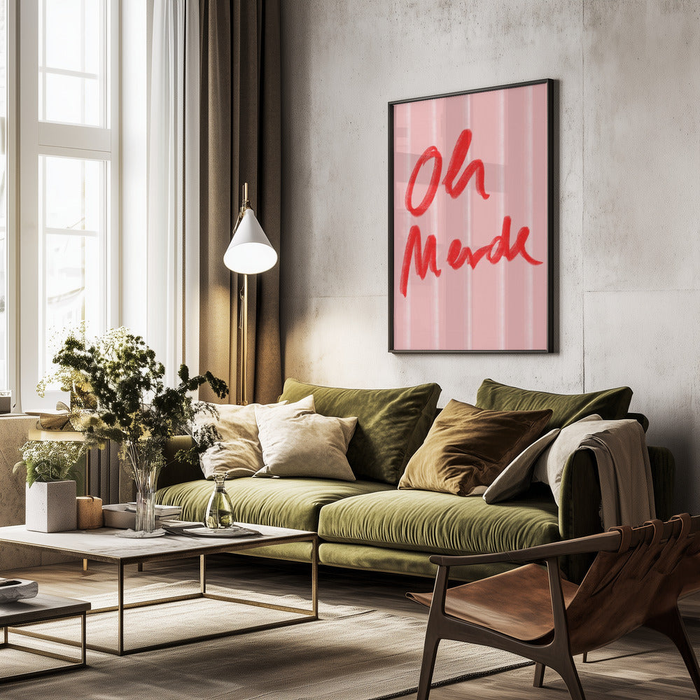 Oh Merde - Poster / Art Print - interiör
