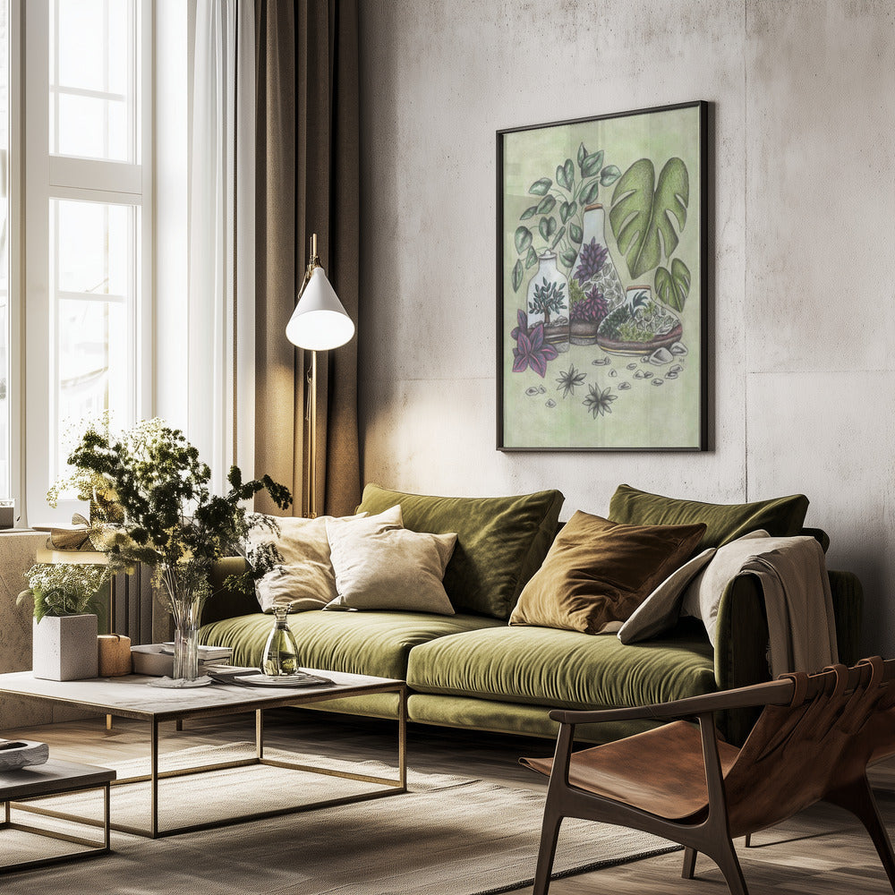 Magical Terrariums - Poster / Art Print - interiör
