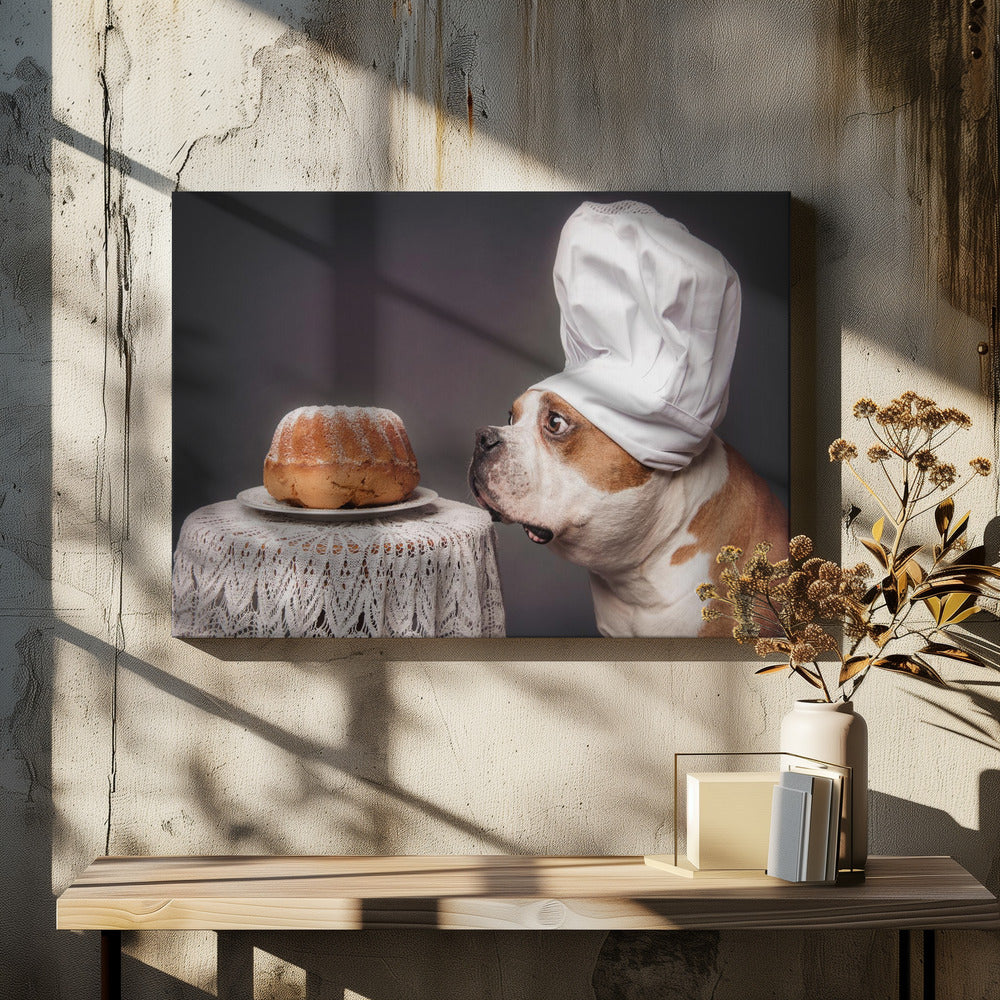 The Confectioner and his masterpiece - Poster / Art Print - interiör